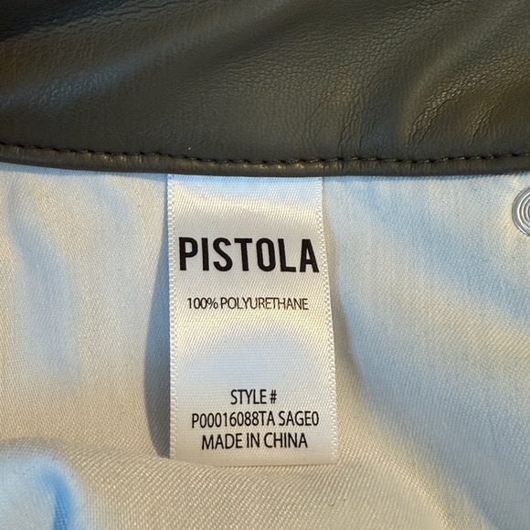 PISTOLA Cassie faux leather JEANS PANTS - Picture 8 of 9